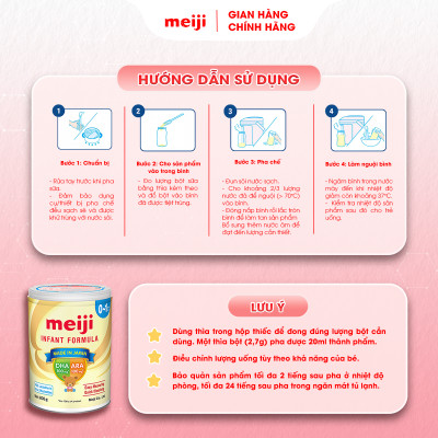 Combo 2 Hộp Sản Phẩm Dinh Dưỡng Công Thức Meiji Infant Formula - Nhập khẩu chính hãng (800g)