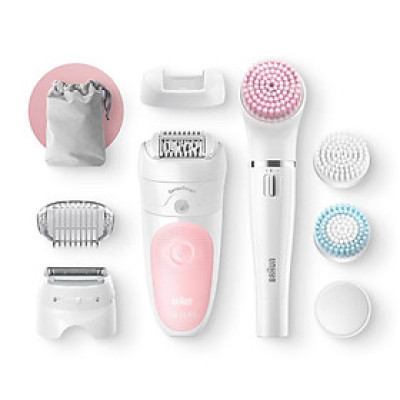 Máy nhổ lông và mát xa mặt Braun Epilator Silk-épil SES 5-895 hàng chính hãng