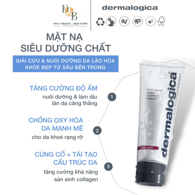 Mặt nạ vitamin cô đặc MULTIVITAMIN RECOVERY MASQUE 75ml của Dermalogica - Dolly Beauty