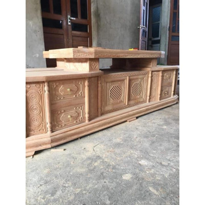 Kệ tivi Vat gỗ gõ đỏ