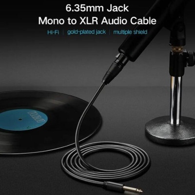 Ugreen UG20717AV131TK 1M màu Đen Cáp âm thanh 6.5mm sang cannon âm - HÀNG CHÍNH HÃNG