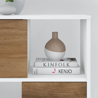 Giá sách bằng gỗ hiện đại đẹp SMLIFE Blink