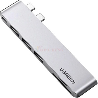 Cổng chuyển đổi Ugreen 6-in-1 Multifunction Adapter USB-C Hub CM251 60560 - Hàng chính hãng