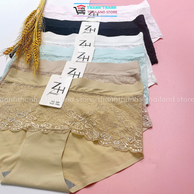 Quần lót nữ su đúc phối ren ZH Forever 839 freesize L , lưng cao vừa, co giản mặc thoải mái