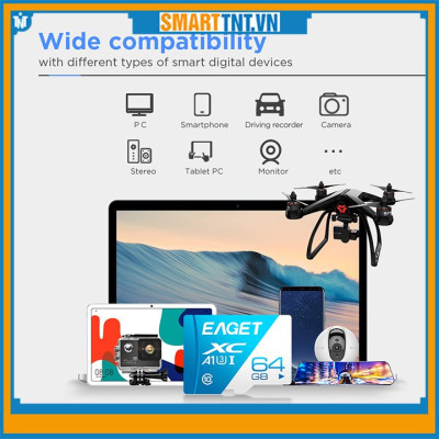 Thẻ nhớ micro 64Gb ET-T1 EAGET Class 10 80Mb/s - Hàng chính hãng
