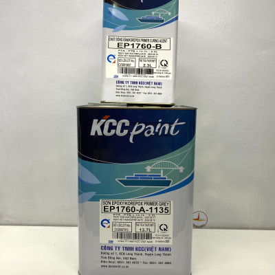 Sơn lót Epoxy KCC EP1760 màu xám 16L/Bộ