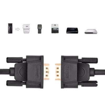 Ugreen UG20145DB101TK 1.5M màu Đen Cáp tín hiệu nối dài COM RS232 cao cấp - HÀNG CHÍNH HÃNG