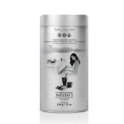 Combo 2 Lon Cà Phê Hạt Mộc Trung Nguyên Legend Success 3 – Lon 340g – Hương Vị Espresso Sáng Tạo, Vị Êm Hơi Đắng
