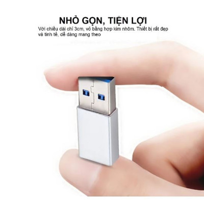 Đầu chuyển đổi USB TypeC và USB 3.0 thương hiệu RIBI - hàng chính hãng