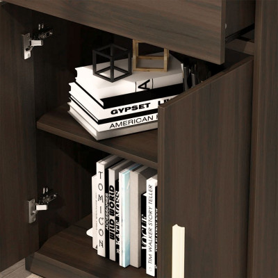 Giá sách gỗ công nghiệp thiết kế đẹp SMLIFE Buyo