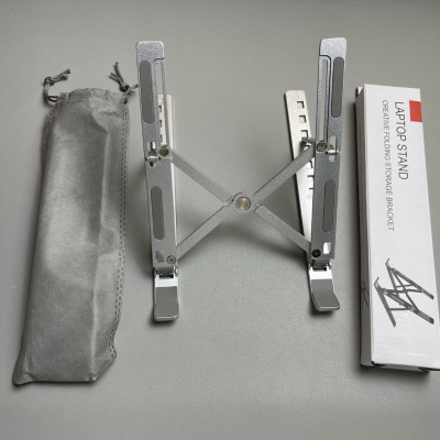 Kệ giá đỡ nhôm dành cho máy tính laptop macbook ipad 7 nấc điều chỉnh độ cao gấp gọn - Hàng chính hãng