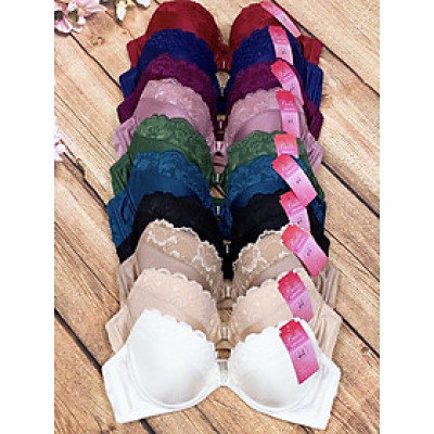 Áo Lót Nữ Cài Trước Mút Mỏng Trơn Có Gọng Viền Ren Belle 239 – Nâng Đỡ Tự Nhiên, Phối Ren Thanh Lịch