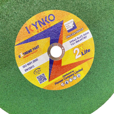 Đá cắt sắt - inox phi Ø 355MM lưỡi liền PN - CSA14001P chính hãng Kynko