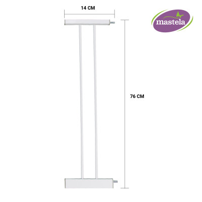 Thanh chắn cửa, chắn cầu thang chính hãng Mastela D04 bảo vệ an toàn cho bé, Không cần khoan tường, có thể thanh mở rộng