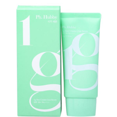 Kem chống nắng Ph. Hubby 1g Sun Cream Cica Seven chiết xuất rau má Hộp 50g