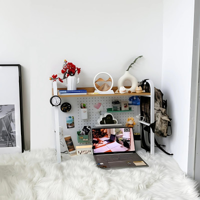 Kệ Pegboard đa năng Dola Home kệ sách để bàn decor học tập làm việc cho mẹ và bé hiện đại