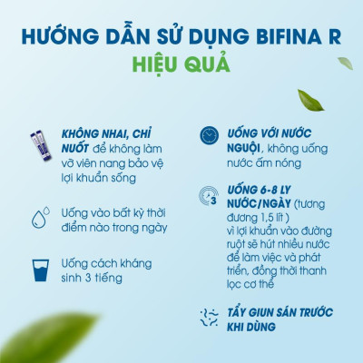 [COMBO 3 HỘP] Men vi sinh Bifina Nhật Bản R 20 gói - Dành cho người bị viêm đại tràng, rối loạn tiêu hóa