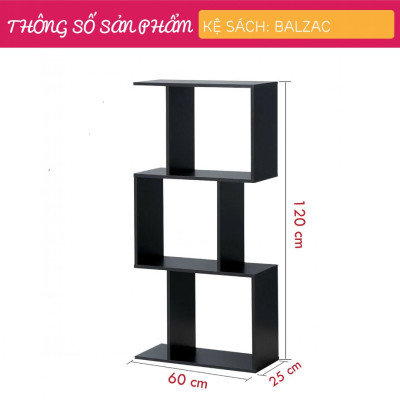 Giá sách đa năng thiết kế sang trọng SMLIFE Balzac