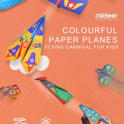 Đồ Chơi Gấp Giấy Thủ Công Mideer Origami Paper Planes – Máy Bay