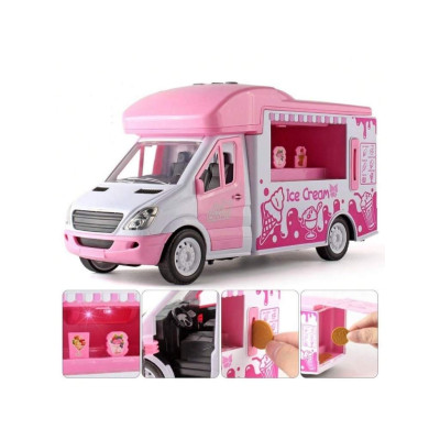 TOYSTAR - 666-01P Mô hình Xe bán kem, Xe ô tô đồ chơi cho bé