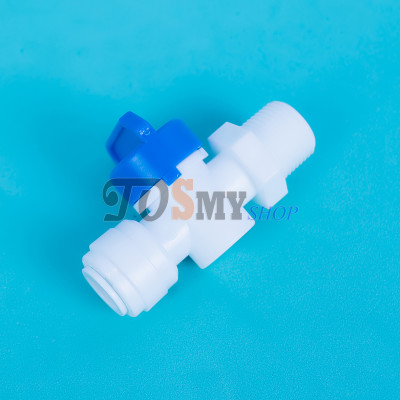 Van khóa ren ngoài 17 (3/8) ra dây 10mm (3/8) - linh kiện máy lọc nước, phun sương, lắp dàn tưới cây, bể thủy sinh, cá cảnh, bán cạn (Hàng chính hãng)