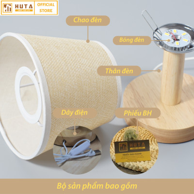 Đèn Ngủ HUTA Light For Life G9 Mini Phong Cách Vintage, Đầu Cắm USB, Decor Trang Trí Phòng Ngủ, Đầu Giường, Dải Led Ánh Sáng Vàng