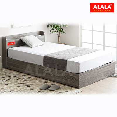 Giường ngủ ALALA03 + 2 hộc kéo / Miễn phí vận chuyển và lắp đặt/ Đổi trả 30 ngày/ Sản phẩm được bảo hành 5 năm từ thương hiệu ALALA/ Chịu lực 700kg