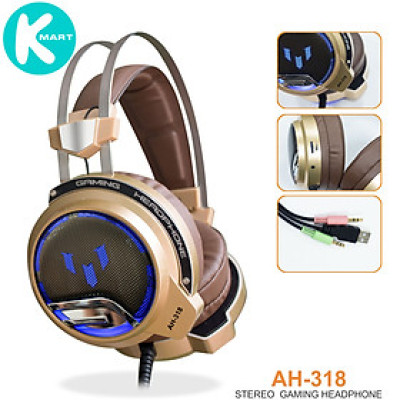   Tai Nghe Gaming Chụp Tai SoundMax AH-318 2.3 mét - Hàng Chính Hãng