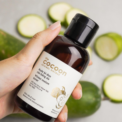 Nước bí đao cân bằng da Cocoon 140ml dùng cho da dầu thuần chay