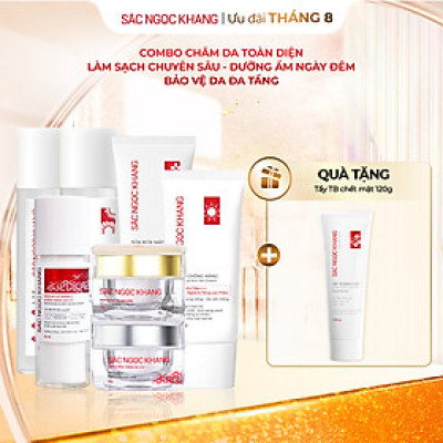 [COMBO 7 món] Chăm sóc da toàn diện dưỡng da cơ bản + kem dưỡng da ban ngày (30ml) + ban đêm (30g) + Serum dưỡng trắng diệu kì 30ml