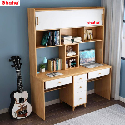 [Miễn phí vận chuyển & lắp đặt tại TP.HCM] [CÓ VIDEO THỰC TẾ] Bàn học sinh thông minh cho bé đa năng có kệ sách Ohaha - BH010