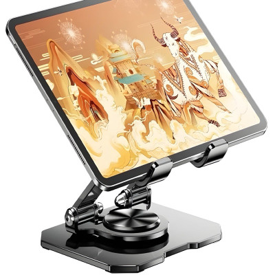 Giá Đỡ Máy Tính Bảng Chân Xoay 360 Độ, Kệ Máy Tính Bảng Hợp Kim Thép Công Thái Học Dùng Cho Máy Tính Bảng Từ 4 Đến 16 inch Giao Màu Ngẫu Nhiên Hàng Nhập Khẩu