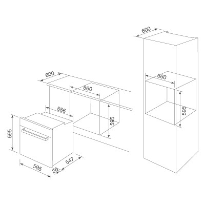 Lò nướng điện âm tủ Malloca MOV-726 MC - Hàng Chính Hãng