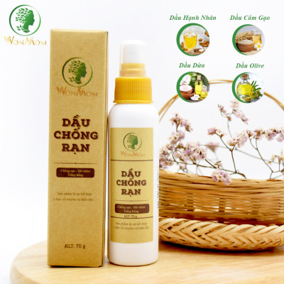 Dầu chống rạn tinh chất, săn chắc da Wonmom 70g