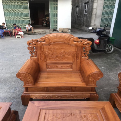 Bàn Ghế Khổng Minh Gia Cát Lượng Gỗ Gõ Đỏ