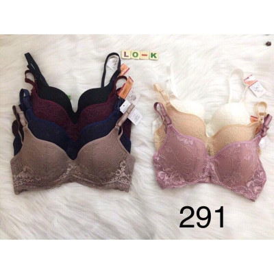 Áo Lót Nữ Lovely 291 – Mút Mỏng Nguyên Ren, Gọng Nhựa Nâng Ngực, Thoáng Mát, Quyến Rũ