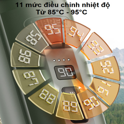 Máy pha cà phê cầm tay chuyên nghiệp Espresso 3 trong 1, dùng pin có thể pha cả nóng và lạnh HiBREW H4C - Hàng Chính Hãng