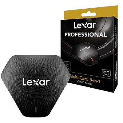 Đầu đọc thẻ Lexar Professional Multi Card 3 in 1 USB 3.1 Reader, Hàng nhập khẩu