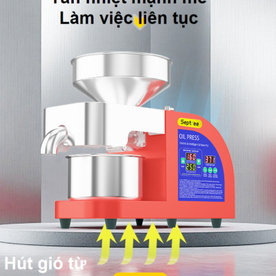 Máy ép dầu ăn thực vật chuyên nghiệp nâng cấp hoàn toàn mới, dùng trong gia đình, nhà hàng, khách sạn. Thương hiệu Mỹ cao cấp Septree - X10. HÀNG CHÍNH HÃNG