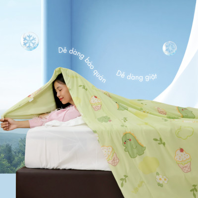 [CHĂN HÈ MÁT LẠNH] Mền lạnh I Cool Advance NIN House NM8030 2mx2m2 |Chăn mền Ice silk cao cấp, Chăn điều hoà nhiều độ