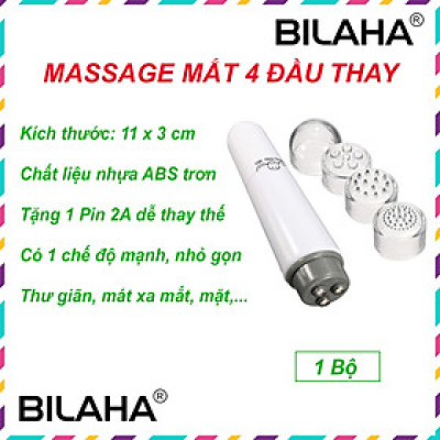 Máy Massage Mắt Hình Chiếc Bút Chống Thâm Quầng, Chống Đau Mỏi Mắt Mini Giúp Trẻ Đẹp (Chọn Màu Sắc) (Hàng Chính Hãng)