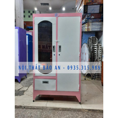 Tủ sắt sơn tĩnh điện giá rẻ 1m6x90cm Đại Thành màu tím