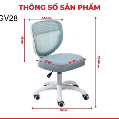 Ghế học sinh chống gù đa năng Juno sofa nâng hạ chiều cao tay gạt CT GV28 đệm cao su non êm ái