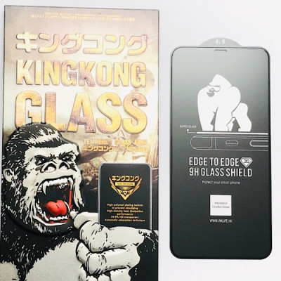Miếng dán cường lực màn hình cho iPhone Xs Max hiệu Kingkong chuẩn 9H 0.2 mm (Tặng 1 miếng dán cường lực cho Camera và 1 miếng dán mỏng cho lưng sau) 3 trong 1 - Hàng nhập khẩu