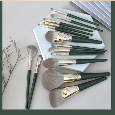 Cọ trang điểm bao da cán gỗ cao cấp