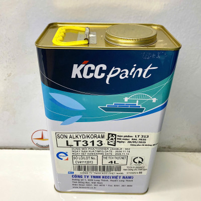 Sơn Alkyd KCC LT313 Base A màu xám RAL 7035 _4L