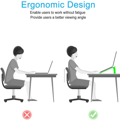 Giá đỡ Aluminum hiệu CHOETECH H033 cho Macbook Laptop 9 inch đến 17 inch giúp tản nhiệt thiết kế nhôm nguyên khối chống mỏi cổ khi làm việc - Hàng chính hãng