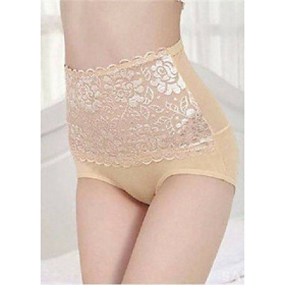 Combo 10 quần lót ren cạp cao chất coton cao cấp