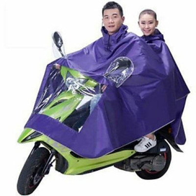 Áo mưa phản quang 2 đầu có kính che mặt tiện lợi