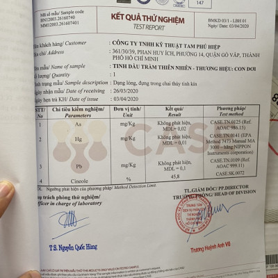 Tinh dầu tràm Con Dơi ( Nguyên chất 100%)